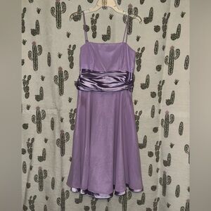 Elegant Purple Mini Cinderella Dress